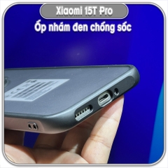 Ốp lưng chống sốc nhám đen cho Xiaomi 15T Pro