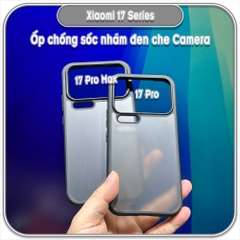 Ốp lưng chống sốc nhám đen che camera cho Xiaomi 17 Series