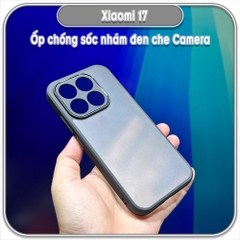 Ốp lưng chống sốc nhám đen che camera cho Xiaomi 17 Series