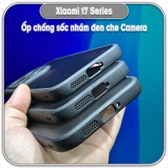 Ốp lưng chống sốc nhám đen che camera cho Xiaomi 17 Series