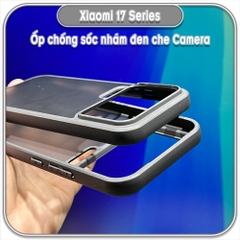 Ốp lưng chống sốc nhám đen che camera cho Xiaomi 17 Series