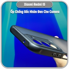 Ốp lưng chống sốc nhám đen che camera cho Redmi 15