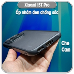 Ốp lưng chống sốc nhám đen cho Xiaomi 15T Pro
