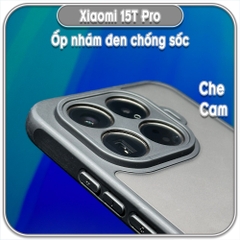 Ốp lưng chống sốc nhám đen cho Xiaomi 15T Pro