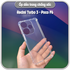Ốp dẻo trong cho Poco F6 - Redmi Turbo 3, che camera
