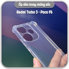Ốp dẻo trong cho Poco F6 - Redmi Turbo 3, che camera