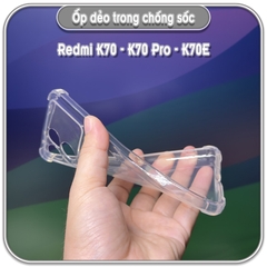 Ốp dẻo trong cho Redmi K70 - K70 Pro - K70E, che camera