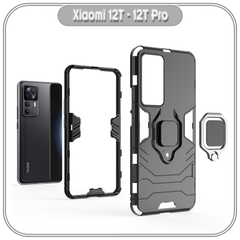 Ốp lưng cho Xiaomi 12T - 12T Pro, iRON MAN IRING Nhựa PC cứng viền dẻo chống sốc