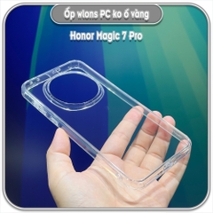 Ốp chống sốc cho Honor Magic 7 Pro, wlons lưng PC không ố vàng