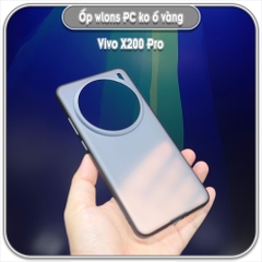 Ốp chống sốc cho Vivo X200 Pro, wlons lưng PC không ố vàng
