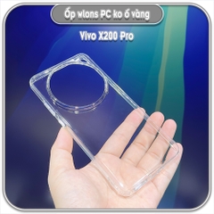Ốp chống sốc cho Vivo X200 Pro, wlons lưng PC không ố vàng