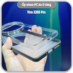 Ốp chống sốc cho Vivo X200 Pro, wlons lưng PC không ố vàng