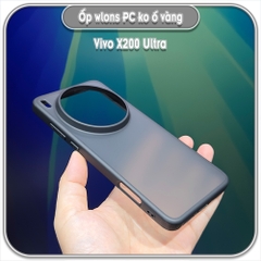 Ốp chống sốc cho Vivo X200 Ultra, wlons lưng PC không ố vàng