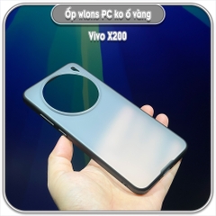 Ốp chống sốc cho Vivo X200, wlons lưng PC không ố vàng