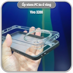 Ốp chống sốc cho Vivo X200, wlons lưng PC không ố vàng