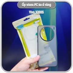 Ốp chống sốc cho Vivo X200s, wlons lưng PC không ố vàng