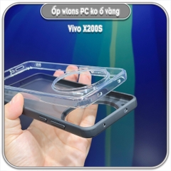 Ốp chống sốc cho Vivo X200s, wlons lưng PC không ố vàng