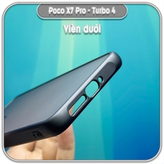 Ốp lưng chống sốc Redmi Turbo 4 - Poco X7 Pro, nhám đen che camera