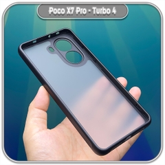 Ốp lưng chống sốc Redmi Turbo 4 - Poco X7 Pro, nhám đen che camera