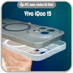Ốp PC mỏng cho iQOO 15, có nam châm sạc từ tính
