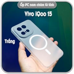 Ốp PC mỏng cho iQOO 15, có nam châm sạc từ tính