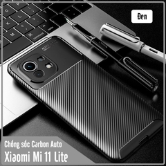 Ốp lưng cho Xiaomi Mi 11 Lite chống sốc Carbon Auto Focus