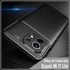 Ốp lưng cho Xiaomi Mi 11 Lite chống sốc Carbon Auto Focus