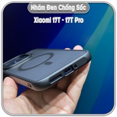 Ốp nhám đen cho Xiaomi 17T - 17T Pro, nam châm từ tính