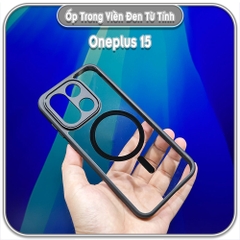 Ốp trong viền đen cho Oneplus 15, có nam châm sạc từ tính