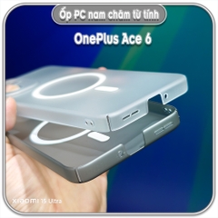 Ốp PC mỏng cho OnePlus Ace 6, có nam châm sạc từ tính