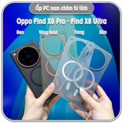 Ốp PC mỏng cho Oppo Find X8 Pro - X8 Ultra, có nam châm sạc từ tính
