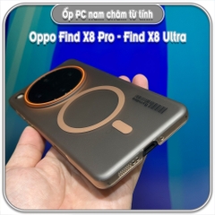Ốp PC mỏng cho Oppo Find X8 Pro - X8 Ultra, có nam châm sạc từ tính