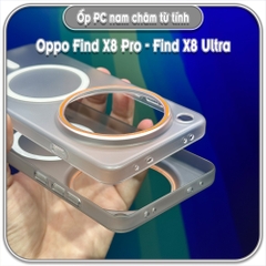 Ốp PC mỏng cho Oppo Find X8 Pro - X8 Ultra, có nam châm sạc từ tính