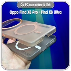 Ốp PC mỏng cho Oppo Find X8 Pro - X8 Ultra, có nam châm sạc từ tính