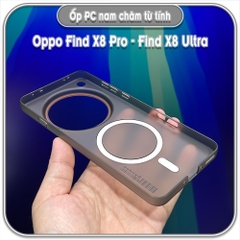 Ốp PC mỏng cho Oppo Find X8 Pro - X8 Ultra, có nam châm sạc từ tính
