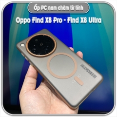 Ốp PC mỏng cho Oppo Find X8 Pro - X8 Ultra, có nam châm sạc từ tính