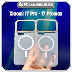 Ốp PC mỏng cho Xiaomi 17 Pro - 17 Promax, có nam châm sạc từ tính