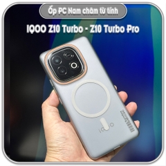 Ốp PC mỏng cho iQOO Z10 Turbo - Z10 Turbo Pro, có nam châm sạc từ tính