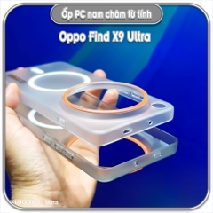 Ốp PC mỏng cho Oppo Find X9 Ultra, có nam châm sạc từ tính