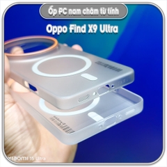 Ốp PC mỏng cho Oppo Find X9 Ultra, có nam châm sạc từ tính