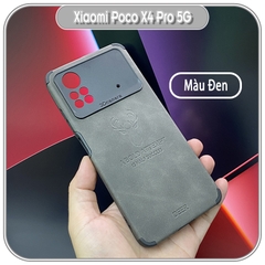 Ốp lưng cho Xiaomi Poco X4 Pro 5G da hươu 4 góc chống sốc