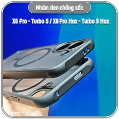 Ốp nhám đen Poco X8 Pro - Redmi Turbo 5 - X8 Pro Max - Turbo 5 Max