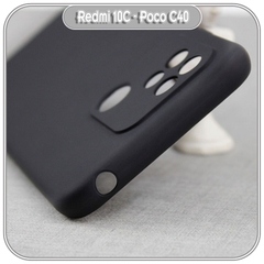 Ốp lưng TPU dẻo đen nhám cho Xiaomi Redmi 10C che Camera