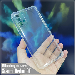 Ốp lưng cho Xiaomi Redmi 9T - Note 9 4G TPU Trong Suốt Che Camera