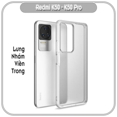 Ốp lưng cho Xiaomi Redmi K50 - K50 Pro, nhám viền màu WLONS