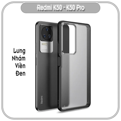 Ốp lưng cho Xiaomi Redmi K50 - K50 Pro, nhám viền màu WLONS