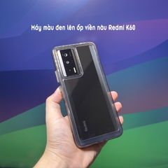 Ốp Redmi K60 - K60 Pro, lưng trong ko ố vàng, viền màu nút kim loại