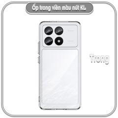 Ốp Poco X6 - X6 Pro - M6 Pro, lưng trong ko ố vàng, viền màu nút kim loại