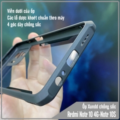 Ốp lưng cho Xiaomi Redmi Note 10S - Note 10 4G chống sốc trong viền nhựa dẻo XunDD