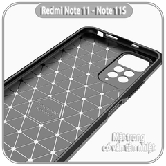 Ốp lưng Xiaomi Redmi Note 11 - Note 11S, vân phay xước, hạn chế bám vân tay, 4 góc chống sốc